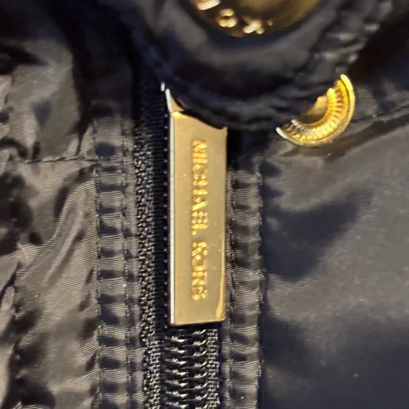 Michael Kors Women's Long Puffer Coat Size small black with gold see pics* - Picture 16 of 16
